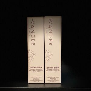 (2) wander beauty on-the-glow blush & illuminator duo set